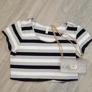 Striped crop top